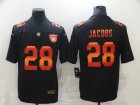 Nike Raiders #28 Josh Jacobs Black Colorful Fashion Limited Jersey
