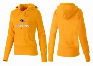 Women Baltimore Ravens Logo Pullover Hoodie-120