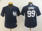Yankees #99 Aaron Judge Navy Youth Cool Base Jersey