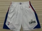 Mens Los Angeles Clippers 2015-16 White Short