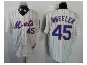 mlb jerseys new york mets #45 Wheeler cream(blue stripe)