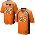 Nike Denver Broncos #29 Bradley Roby Orange Team Color Men Stitched NFL Game Super Bowl 50 Collection Jersey