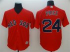 Red Sox #24 David Price Red Cool Base Jersey