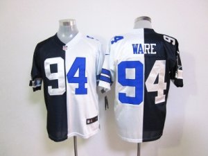 Nike NFL Dallas Cowboys #94 DeMarcus Ware blue-white jerseys(Split Elite)