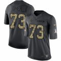 Mens Nike Carolina Panthers #73 Michael Oher Limited Black 2016 Salute to Service NFL Jersey