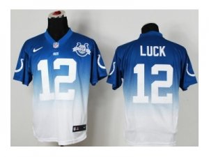 Nike indianapolis colts #12 luck blue-white[Elite II drift fashion][30th anniversary]