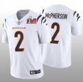 Nike Bengals #2 Evan McPherson White 2022 Super Bowl LVI Vapor Limited Jersey
