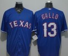 Texas Rangers #13 Joey Gallo Blue New Cool Base Stitched Baseball Jersey