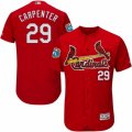 Mens Majestic St. Louis Cardinals #29 Chris Carpenter Red Flexbase Authentic Collection MLB Jersey