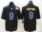 Nike Rams #9 Matthew Stafford Black 2022 Super Bowl LVI Vapor Limited Jersey