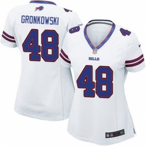 Women\'s Nike Buffalo Bills #48 Glenn Gronkowski Limited White NFL Jersey