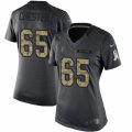 Women's Nike Atlanta Falcons #65 Chris Chester Limited Black 2016 Salute to Service NFL Jersey