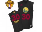 Mens Adidas Golden State Warriors #30 Stephen Curry Swingman Black New Fashion 2017 The Finals Patch NBA Jersey