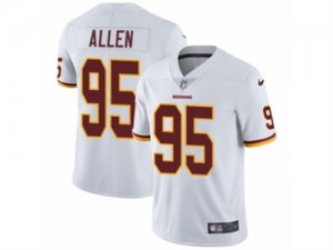 Mens Nike Washington Redskins #95 Jonathan Allen Vapor Untouchable Limited White NFL Jersey