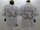 Nike San Francisco 49ers #53 NaVorro Bowman Platinum White Jerseys(Game)