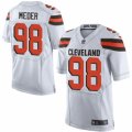 Mens Nike Cleveland Browns #98 Jamie Meder Limited White NFL Jersey