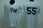 mlb new york yankees #55 matsui white(2009 logo)