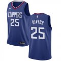 Men Nike Los Angeles Clippers #25 Austin Rivers blue NBA Swingman Jersey