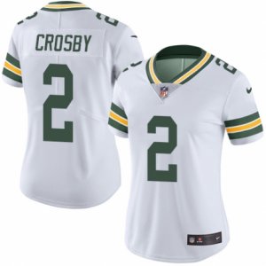 Women\'s Nike Green Bay Packers #2 Mason Crosby Limited White Rush NFL Jersey