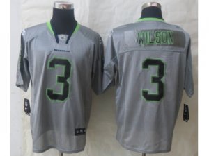 Nike Seattle Seahawks #3 Wilson Jerseys(Lights Out Grey Elite)