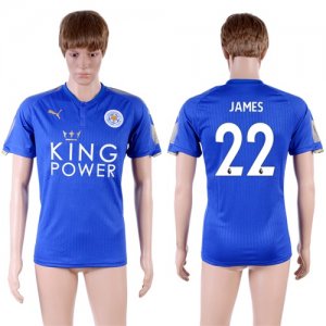 2017-18 Leicester City 22 JAMES Home Thailand Soccer Jersey