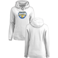Golden State Warriors 2017 NBA Champions White Womens Pullover Hoodie