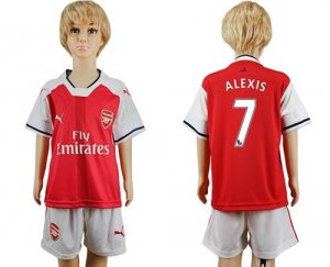 Arsenal #7 Alexis Home Kid Soccer Club Jersey