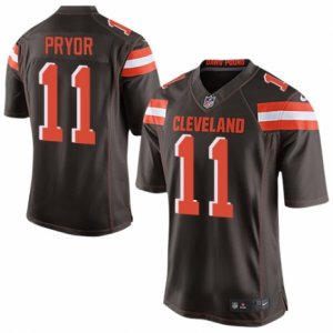 Mens Nike Cleveland Browns #11 Terrelle Pryor Limited Brown Team Color NFL Jersey