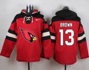 Nike Arizona Cardinals #13 Jaron Brown Red Player Pullover Hoodie