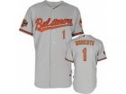 mlb Baltimore Orioles #1 Brian Roberts grey Cool Base[20th Anniversary Patch]