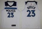 Timberwolves #23 Jimmy Butler White Nike Swingman Jersey(Without The Sponsor Logo)
