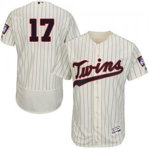 MLB Men Minnesota Twins #17 Jose Berrios Cream(Black Strip) Flexbase Authentic Collection Stitched Baseball Jersey