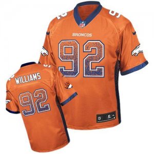 Nike Denver Broncos #92 Sylvester Williams Orange Jersey(Elite Drift Fashion)