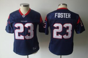 women nfl houston texans #23 foster blue[2011]