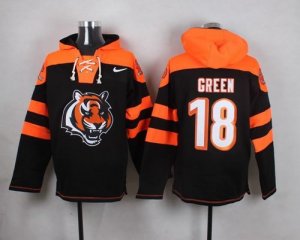 Nike Cincinnati Bengals #18 A.J. Green Black Player Pullover NFL Hoodie