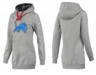 Women Detroit Lions Logo Pullover Hoodie-079