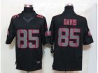 Nike NFL San Francisco 49ers #85 Vernon Davis Black Jerseys(Impact Limited)