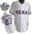 kids 2010 World Series Patch Texas Rangers #27 Guerrero white