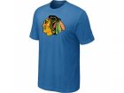 NHL Chicago Blackhawks Big & Tall Logo light Blue T-Shirt