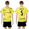 2017-18 Dortmund 5 BARTRA Home Soccer Jersey
