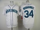 mlb seattle mariners #34 hernandez white (2014 new)