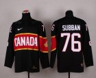 nhl jerseys team canada olympic #76 subban black [2014 new]
