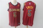 Cavaliers #5 J.R. Smith Red Nike Swingman Jersey