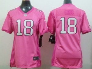 Nike Women Green Bay Packers #18 Randall Cobb pink jerseys[2012 love]