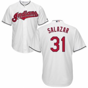 Men\'s Majestic Cleveland Indians #31 Danny Salazar Authentic White Home Cool Base MLB Jersey