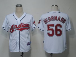 MLB Cleveland Indians #56 Herrmann White[Cool Base]