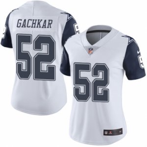 Women\'s Nike Dallas Cowboys #52 Andrew Gachkar Limited White Rush NFL Jersey