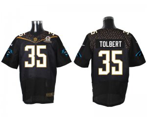 2016 PRO BOWL Nike Carolina Panthers #35 Mike Tolbert black jerseys(Elite)