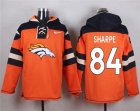 Nike Denver Broncos #84 Shannon Sharpe Orange Player Pullover Hoodie