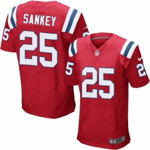 Mens Nike New England Patriots #25 Bishop Sankey Elite Red Alternate NFL Jersey